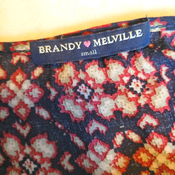 BRANDY MELVILLE Flowy Tunic Top with Adjustable Straps Size Small - Picture 6 of 8